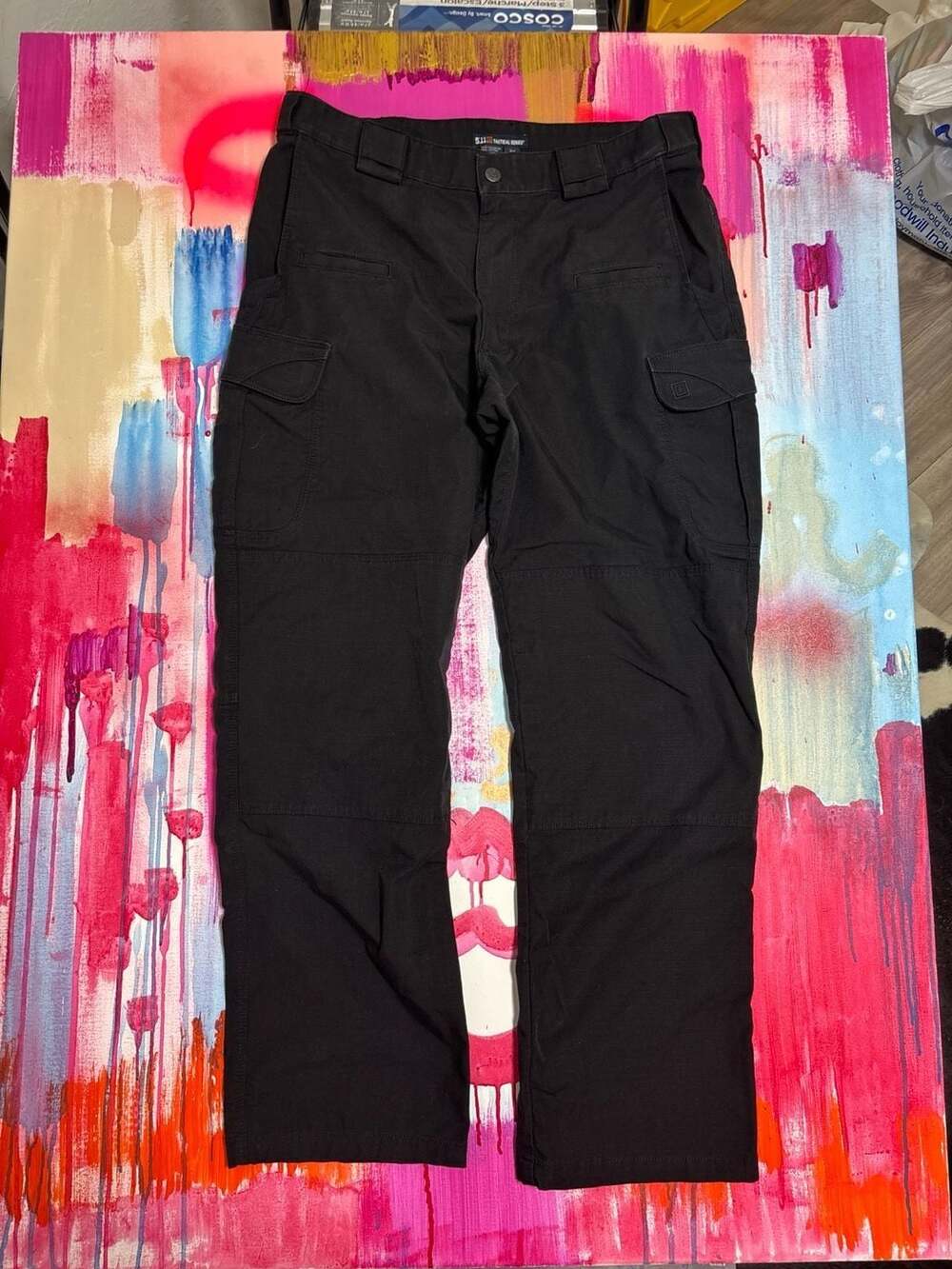 5.11 Tactical Stryke Cargo Pants, Black Ripstop, Men's 34x32